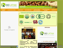 Tablet Screenshot of biolatina.com